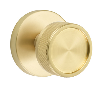 Emtek Conical Knurled Door Knob with Disk Rosette