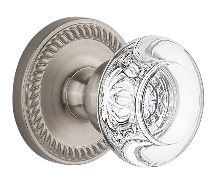 Grandeur Newport Rosette with Bordeaux Knob