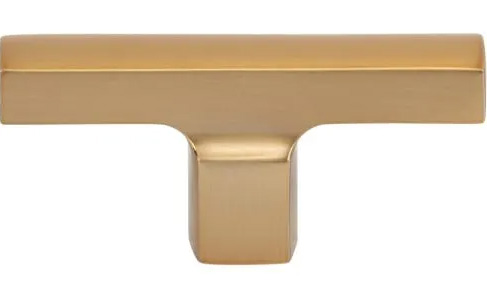 Atlas Homewares Reeves T-Knob 2 3/4 Inch Warm Brass