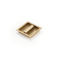 Schaub Modo Recessed Pull 3 7/8 inch cc Signature Satin Brass