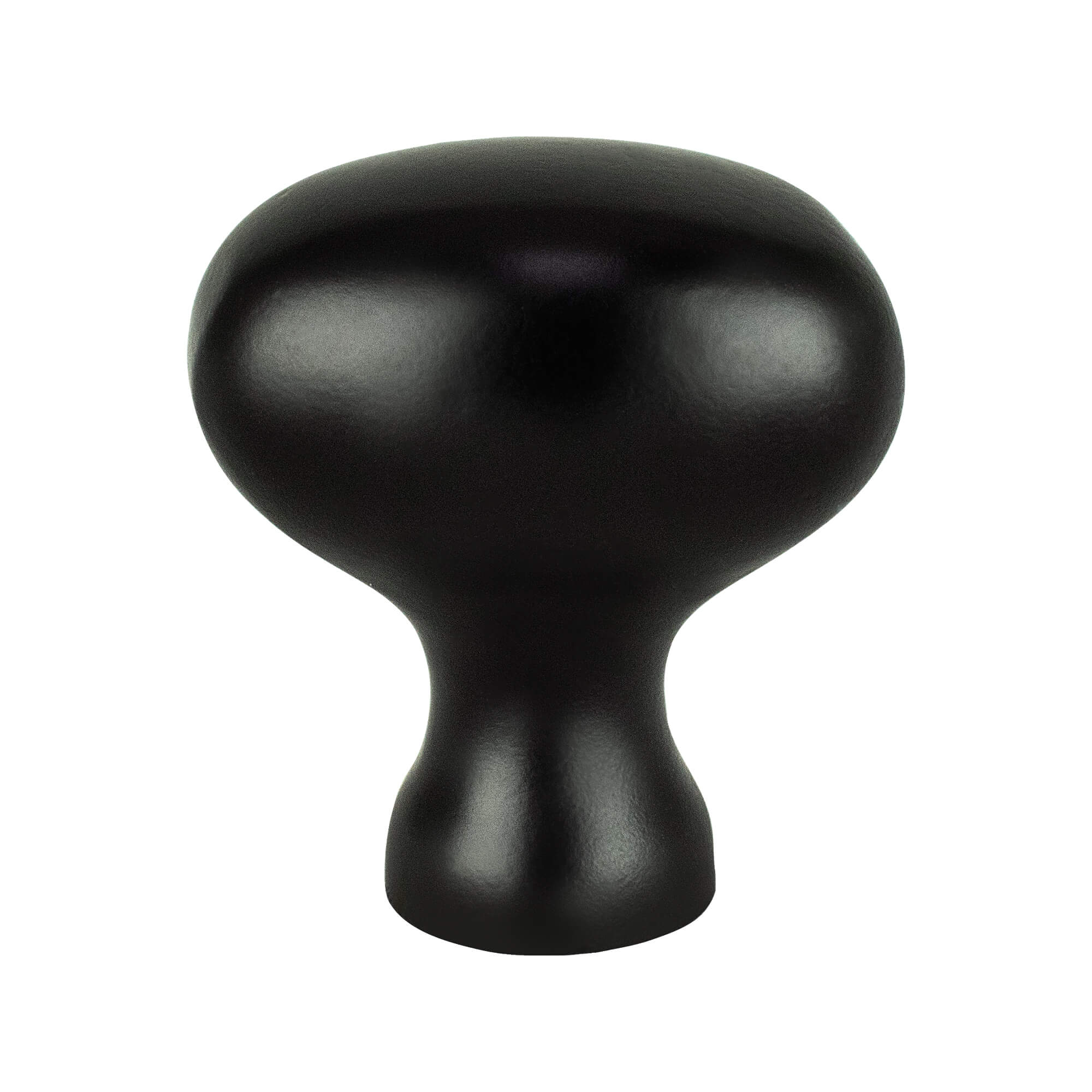 Berenson Transitional Advantage Three Matte Black Oval Knob