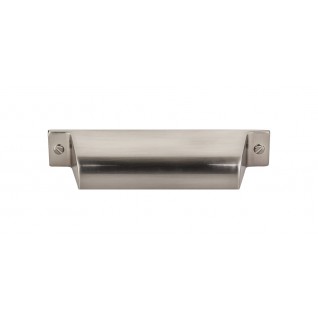 Top Knobs TK773BSN Channing 3 3/4 inch CC Cup Pull Brushed Satin Nickel