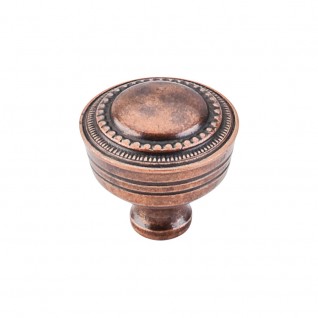 Top Knobs M201 Tuscany Contessa 1 1/4 Inch Knob Old English Copper