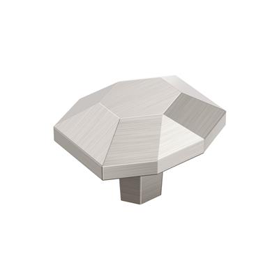 Amerock St. Vincent 1-5/8 Inch cc Rectangle Cabinet Knob Satin Nickel