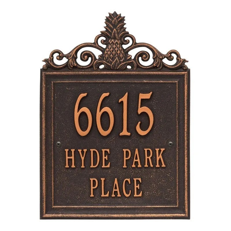 Whitehall Personalized Lanai Plaque - Standard - Wall - 3 Line