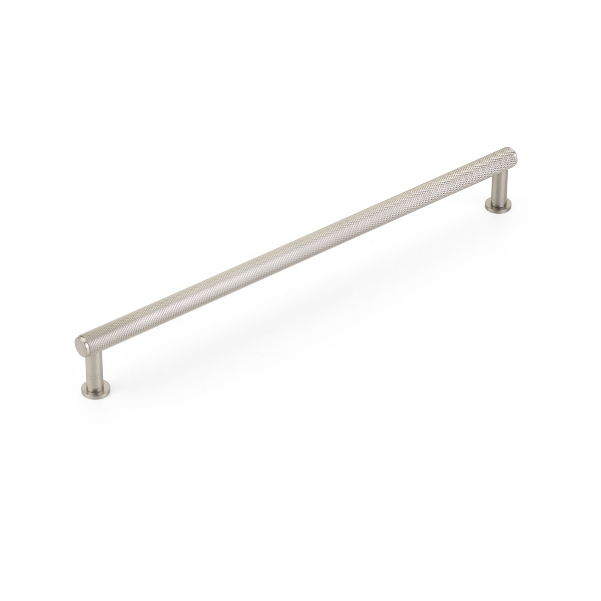 Schaub Pub House, 10 Inch cc, Knurled Brushed Nickel Pull