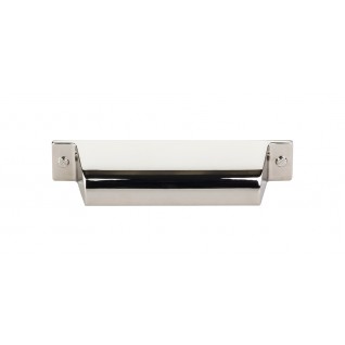 Top Knobs TK773PN Channing 3 3/4 inch CC Cup Pull Polished Nickel