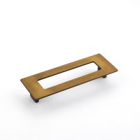 Schaub Finestrino 128mm CC Rectangle Cabinet Pull in Burnished Bronze