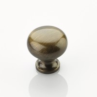 Schaub Traditional Designs Round Knob 1 1/4 inch dia Antique Brass