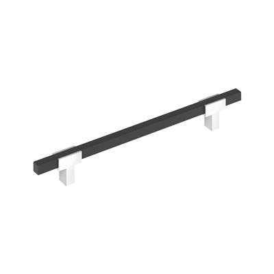 Amerock Urbanite 12 Inch cc Appliance Pull Polished Chrome/Matte Black