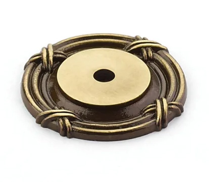 Schaub Versailles, 1-1/2 Inch dia, Antique Light Polish, Backplate