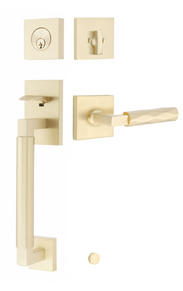 Emtek Hercules Smooth Sectional Entrance Handleset