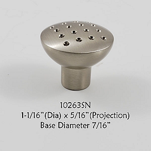 Residential Essentials 10263 Cabinet Knob in Satin Nickel