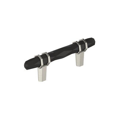 Amerock London 3 Inch cc Cabinet Pull Black Bronze/Satin Nickel