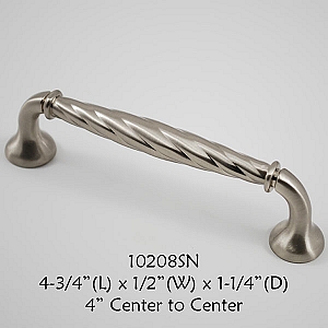 Residential Essentials 10208 Cabinet Pull in Satin Nickel