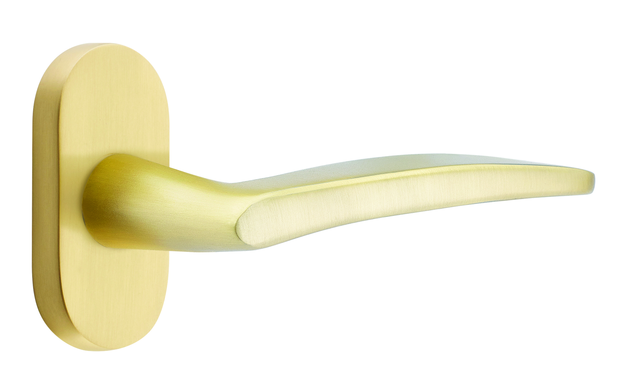 Emtek Poseidon Lever with 1.5" x 3" Oval Stretto Rosette