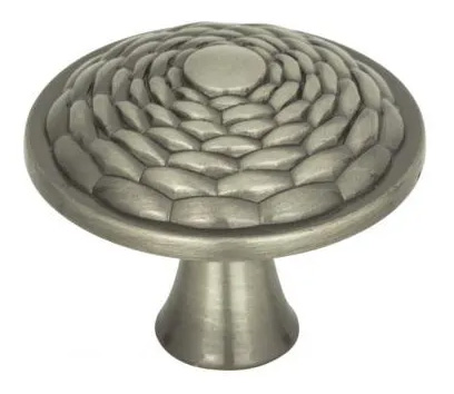 Atlas Homewares Mandalay Round Knob 1 5/16 Inch Brushed Nickel