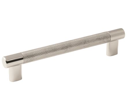 Amerock Esquire 6 5/16 Inch CC Cabinet Pull Polished Nickel/Stainless Steel