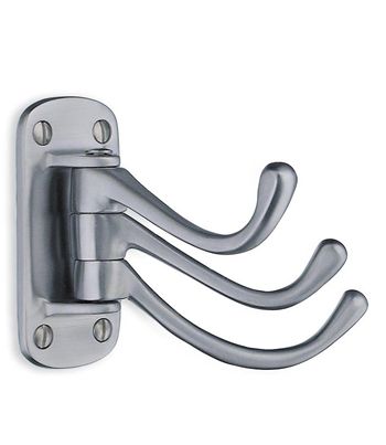 Beslagsboden Classic Basic Triple Swing Arm Hook - Brushed Chrome