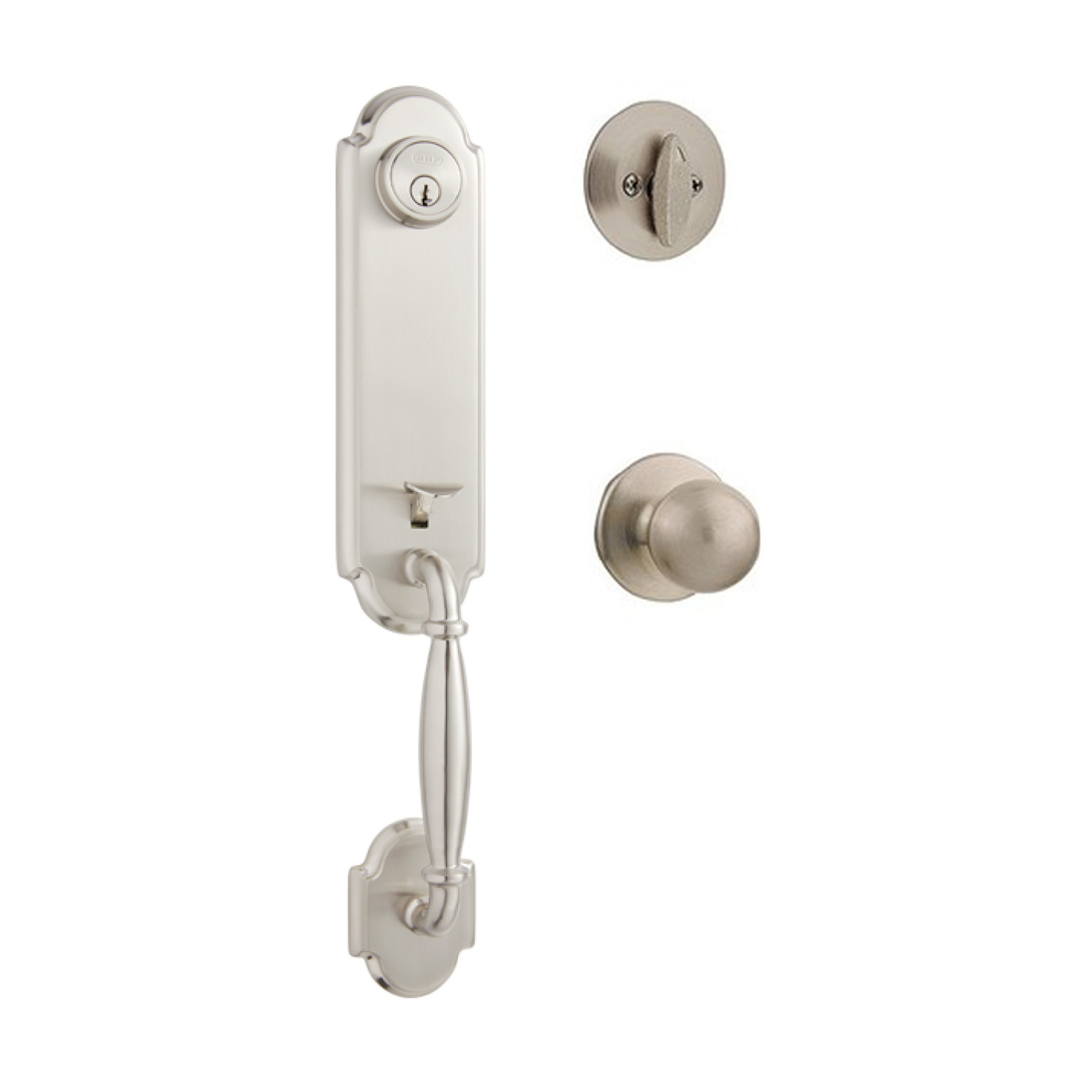 Better Home Products Sea Cliff Handleset with Marina Knob