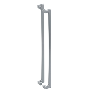 Deltana 48 Inch Back To Back Modern Offset Pull, Brushed Stainless