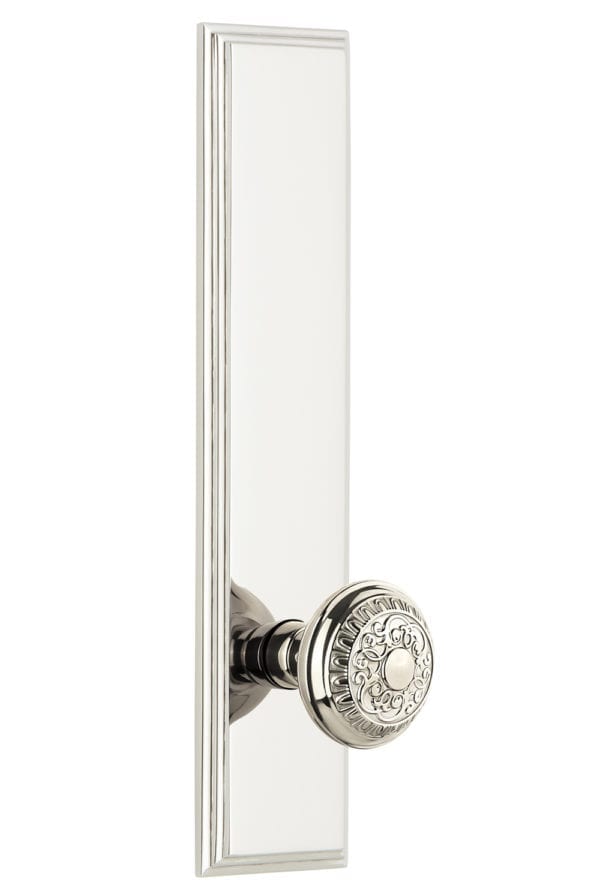 Grandeur Carre Tall Plate with Windsor Knob