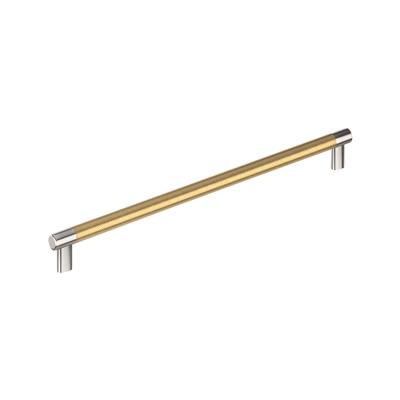 Amerock Esquire 18 Inch cc Appliance Pull Polished Nickel/Champagne Bronze