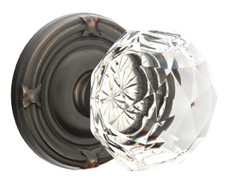 Emtek Diamond Crystal with Ribbon & Reed Rosette