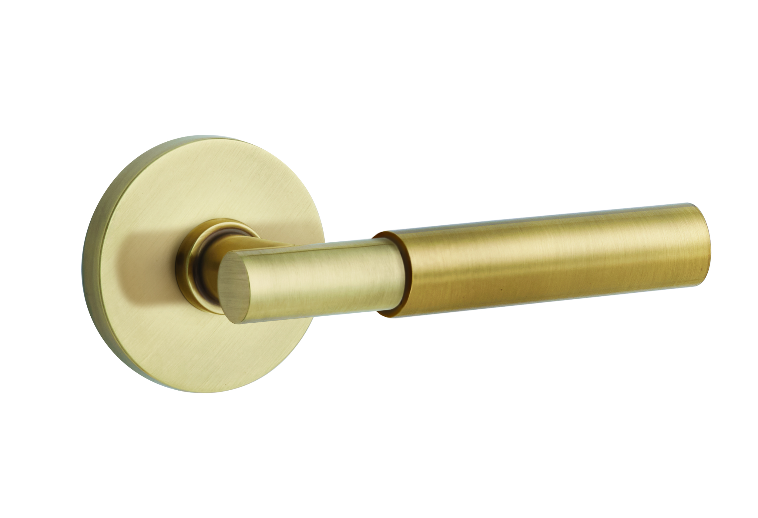Emtek Smooth Grip T - Bar Style Door Lever with Disk Rosette
