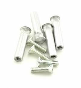 Dormakaba Commercial Hardware 8Q00097-689 QDC Sex Nuts Aluminum Finish