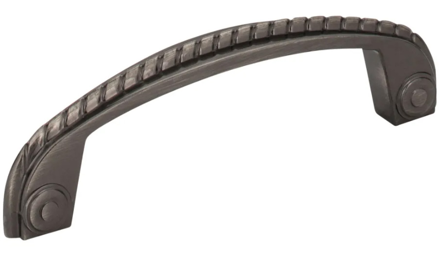 Hardware Resources 96 mm CC Brushed Black Nickel Rope Rhodes Cabinet Pull