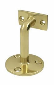 Deltana Solid Brass Hand Rail Brackets with a 3 Inch Projection