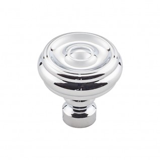 Top Knobs TK882PC Brixton 1 1/4 inch Button Knob Polished Chrome
