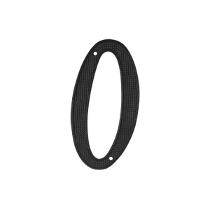 4 inch Numbers Zinc Die-Cast Black