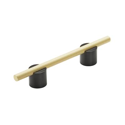 Amerock Transcendent 3-3/4 Inch cc Cabinet Pull Matte Black/Matte Gold