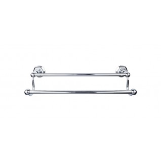 Top Knobs ED9PCB Edwardian 24 inch Double Towel Bar Polished Chrome