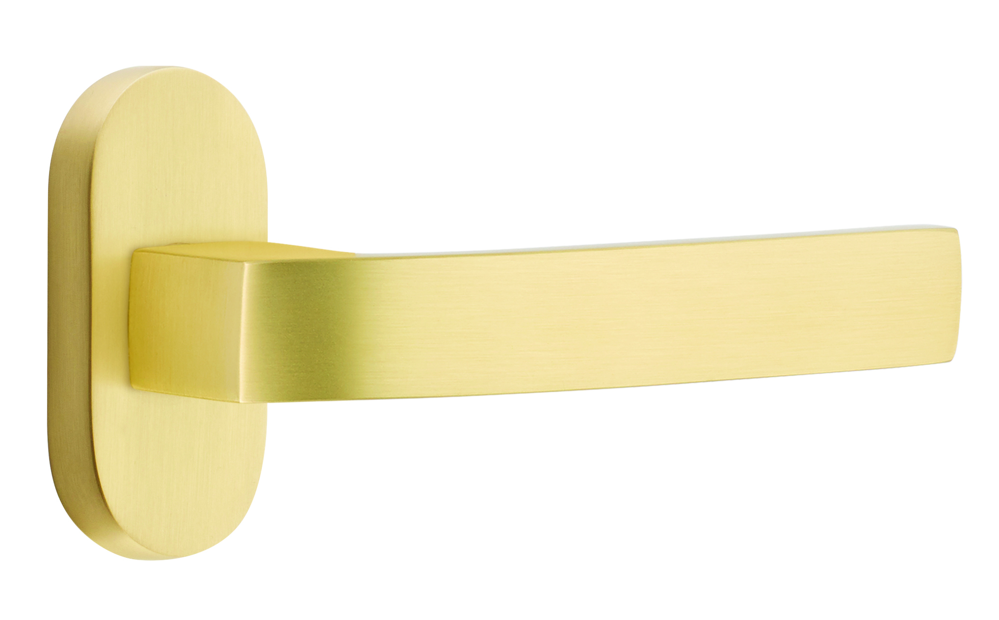 Emtek Breslin Lever with 1.5" x 3" Oval Stretto Rosette