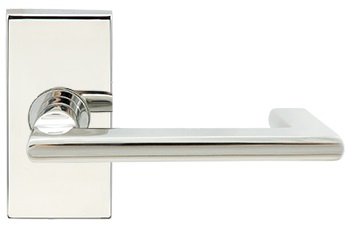 Inox 244 Twilight Lever Handle with Rectangular Rosette