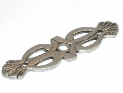Top Knobs M178 Tuscany Newton 3 3/16 Inch Backplate Antique Pewter