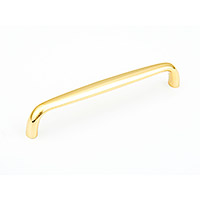 Schaub Traditional Design Pull 6 inch cc Polished Brass