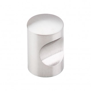 Top Knobs SS21 Stainless Steel Collection Indent Knob 13/16 Inch Brushed Stainless Steel