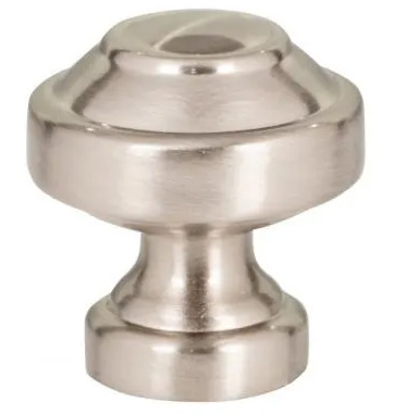 Atlas Homewares Malin Knob 1 1/8 Inch Brushed Nickel