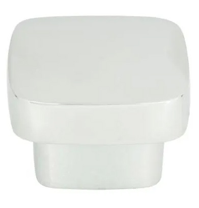 Atlas Homewares Chunky Square Knob Large 1 13/16 Inch Polished Chrome