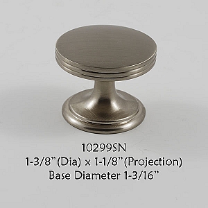 Residential Essentials 10299 Cabinet Knob in Satin Nickel