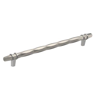 Amerock London 10-1/16 Inch cc Cabinet Pull Satin Nickel/Polished Chrome