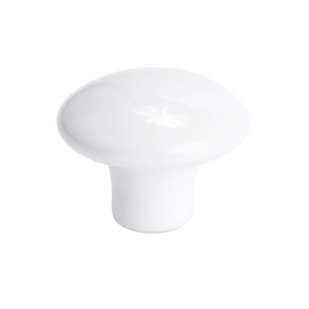 Berenson Concord Ceramic White Knob 1-3/8" Dia