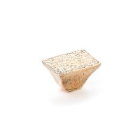 Schaub Vinci Rectangle Knob 1 1/4 inch dia Natural Bronze