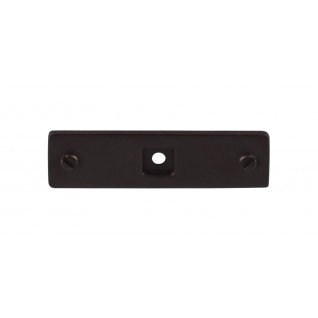 Top Knobs TK741SAB Channing 3 inch Backplate Sable