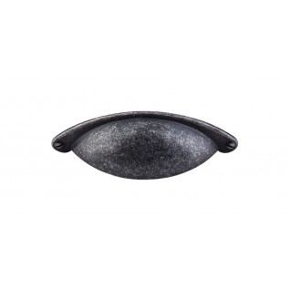 Top Knobs M406 Somerset 2 1/2 Inch CC Cup Pull Black Iron