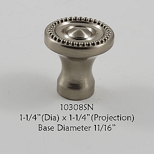Residential Essentials 10308 Cabinet Knob in Satin Nickel